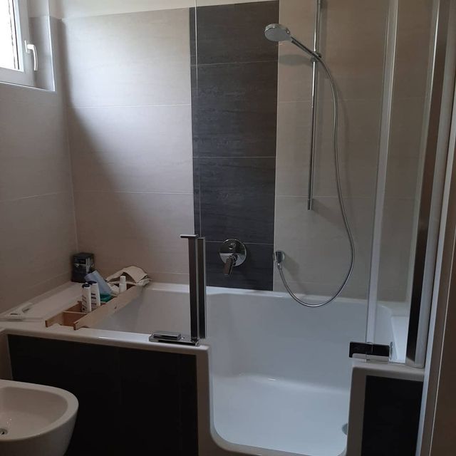 Neu gestaltetes Badezimmer mit Fliesen Petrovic in Hengsberg